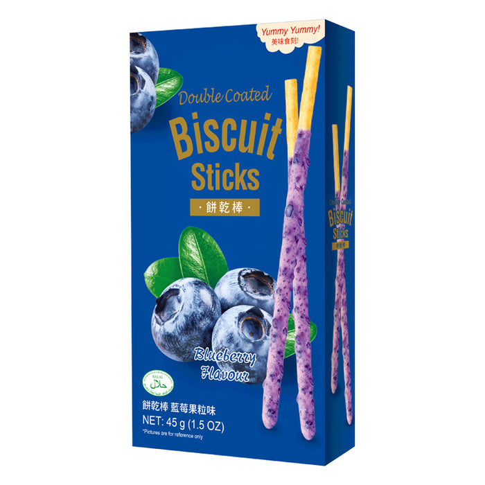 Blueberry Flakes Biscuit Sticks 45g