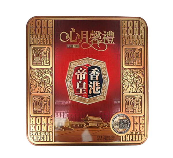 Doppelter gelb-schwarzer Sesam-Mondkuchen 750g
