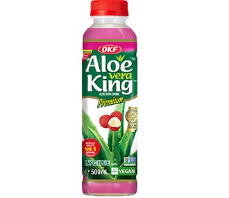 Aloe荔枝味芦荟果肉汁饮料 500mL