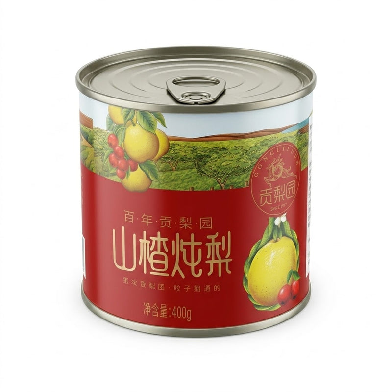 山楂炖梨罐头 400g