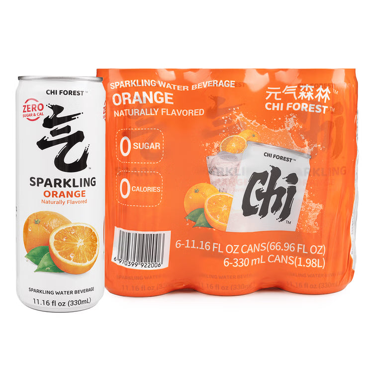 Orange-flavored sparkling water 330mL