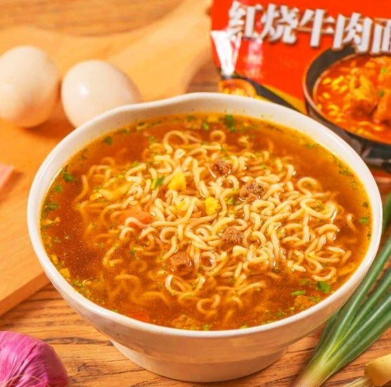五连包经典红烧牛肉面 5×106g
