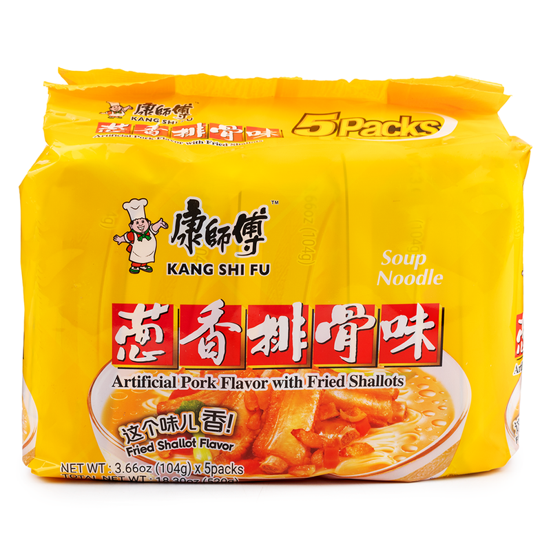 五连包葱香排骨面 5×104g
