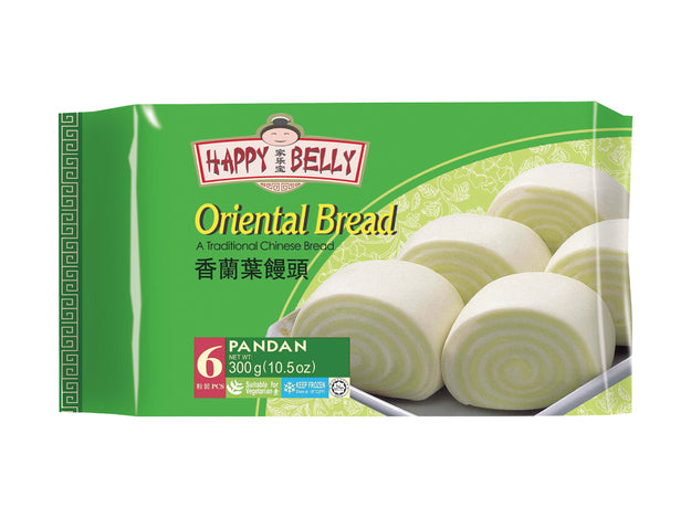 Frozen  Oriental Bread Pandan 300g