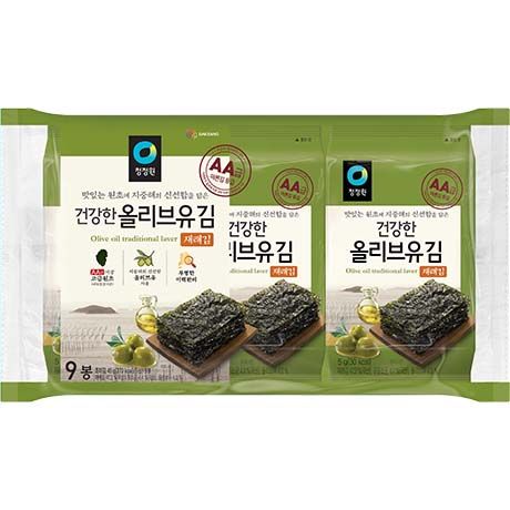 韩国橄榄油味海苔9连包 9x5g