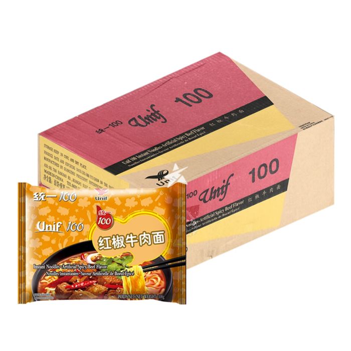 Red pepper beef noodles 24 packs per box 24×108g