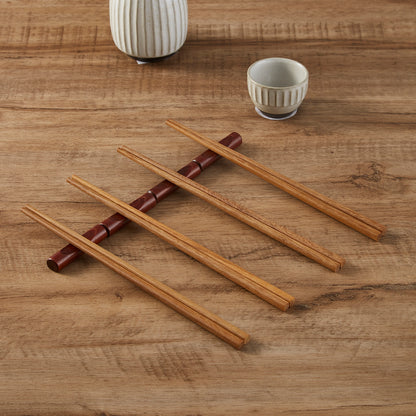 10 pairs of carved red sandalwood ironwood chopsticks