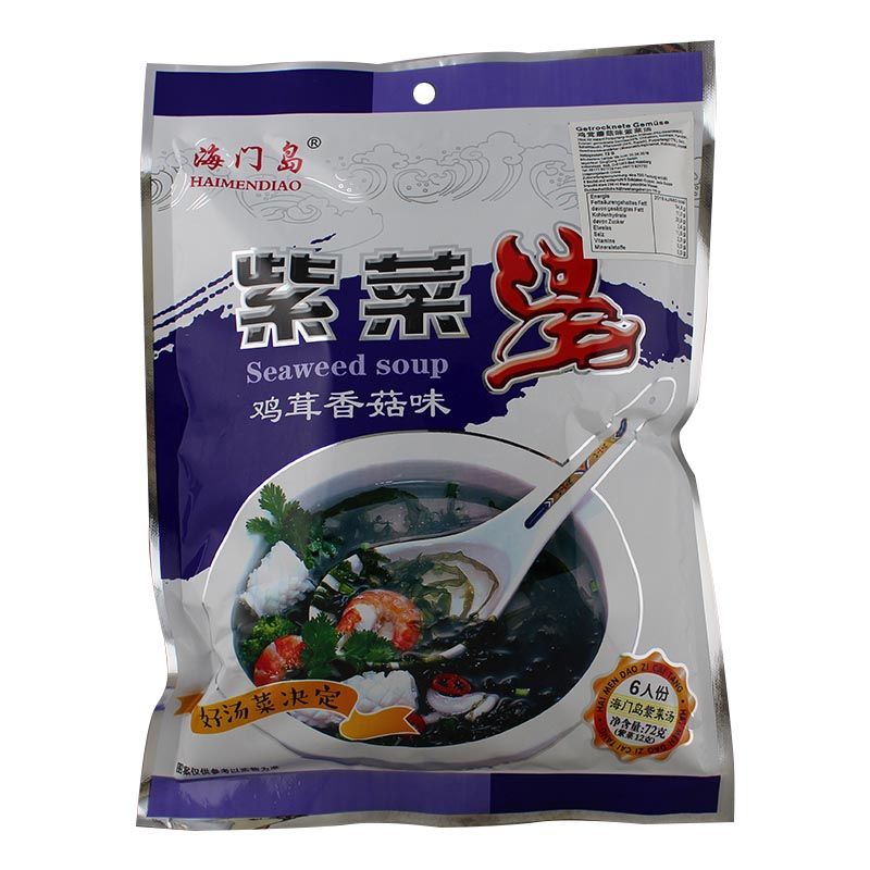 鸡茸香菇味紫菜汤料包六人份 72g