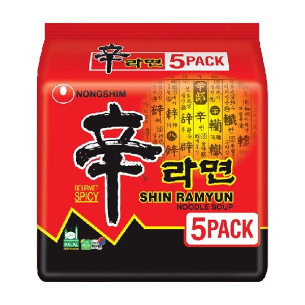 Korean Shin Ramen 5x120g