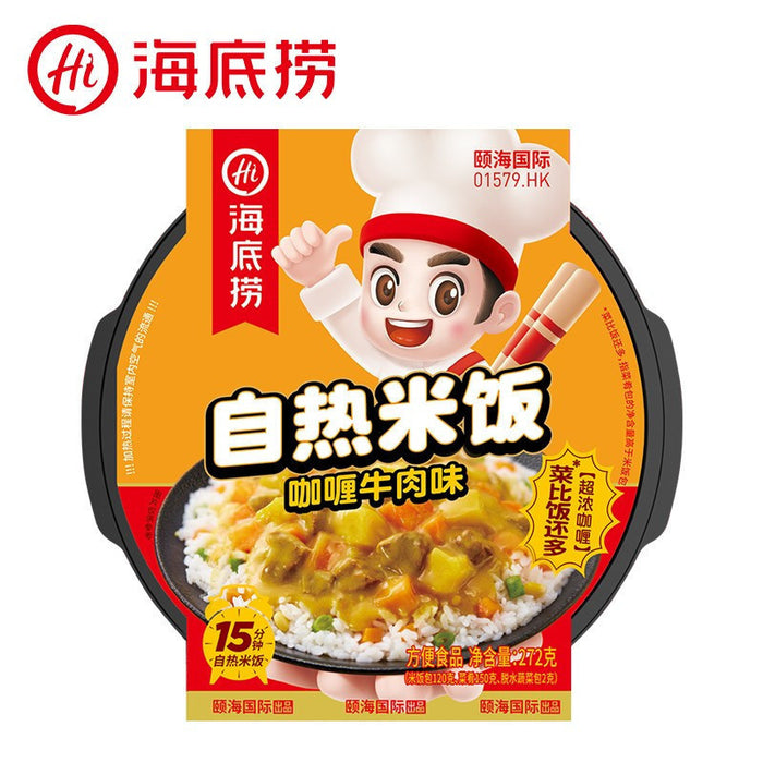 Self-heating curry beef rice 272g