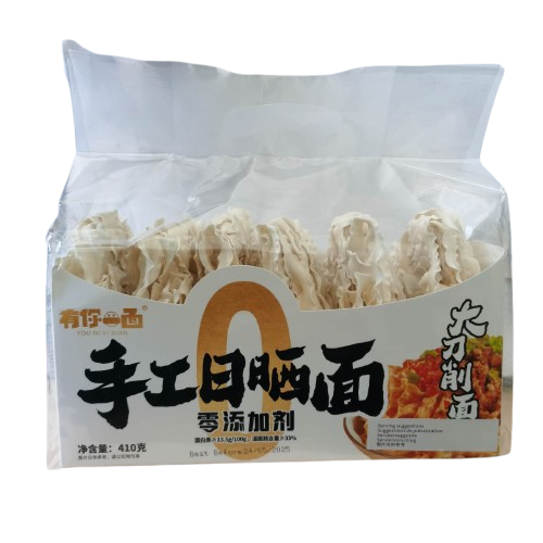 0添加手工日晒面/宽大刀削面 410g