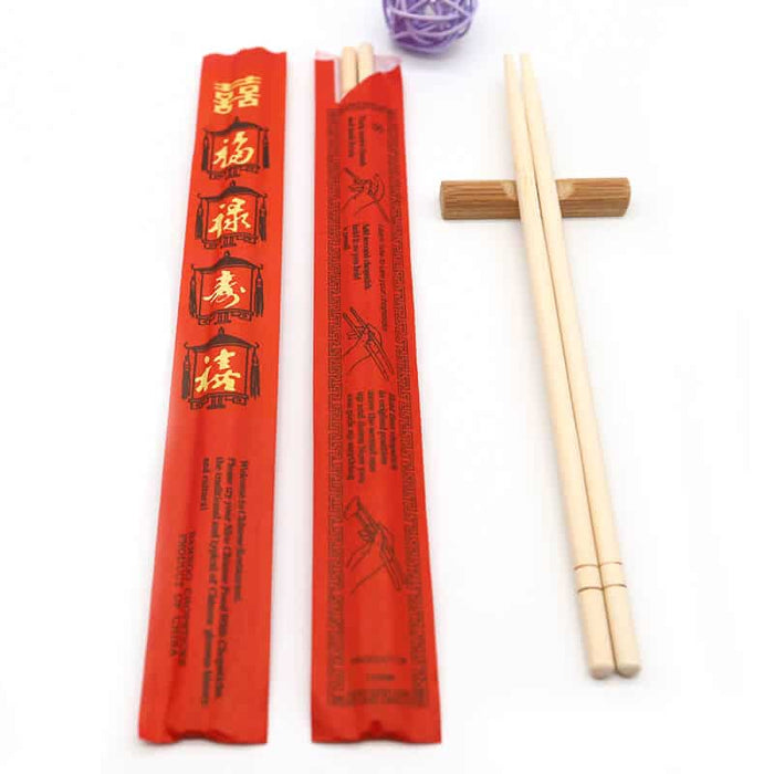Chinese style disposable bamboo chopsticks 100 pairs