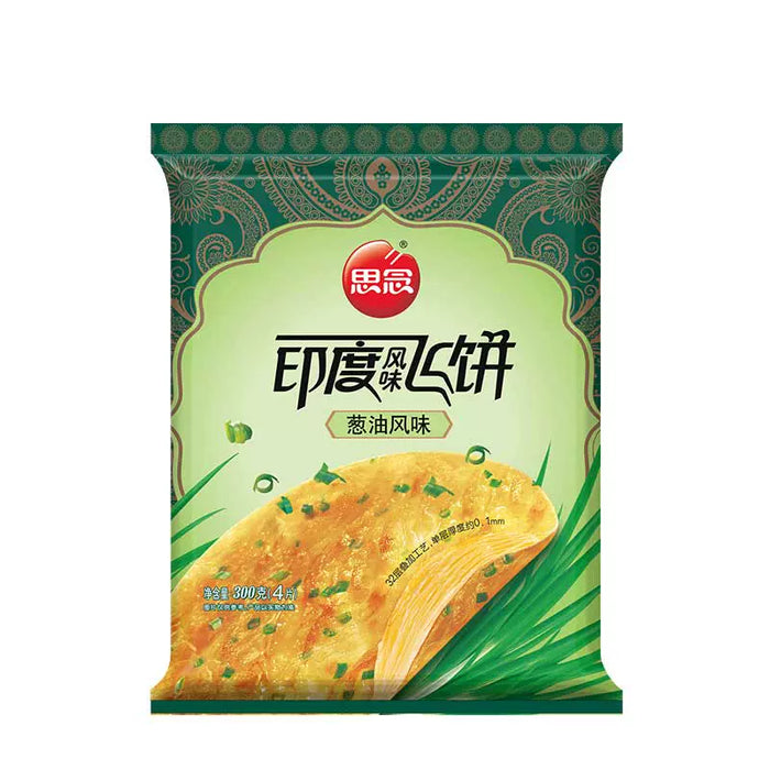 冰冻食品葱油味印度飞饼4片 300g