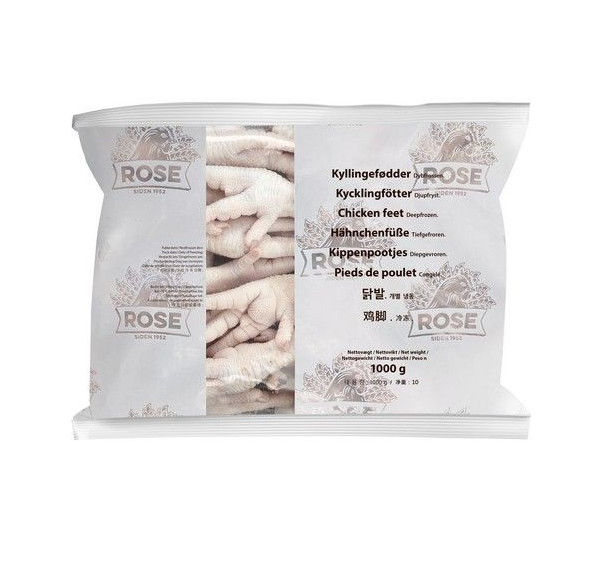 Rohe Hühnerfüße gefroren 1Kg