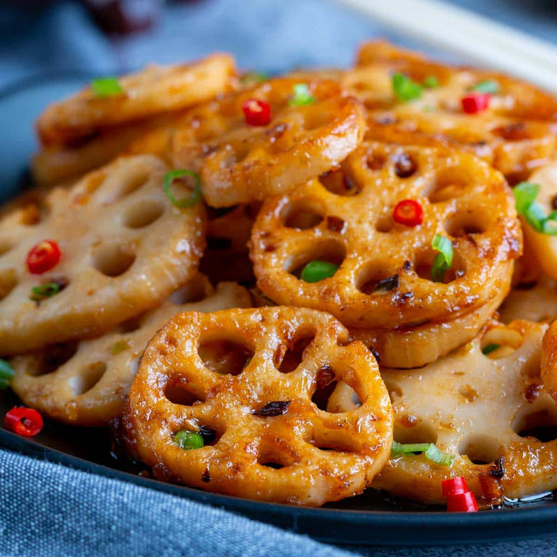Fresh boiled lotus root slices 500g