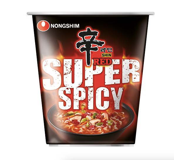 Superscharfe koreanische Ramen im Eimer 68g