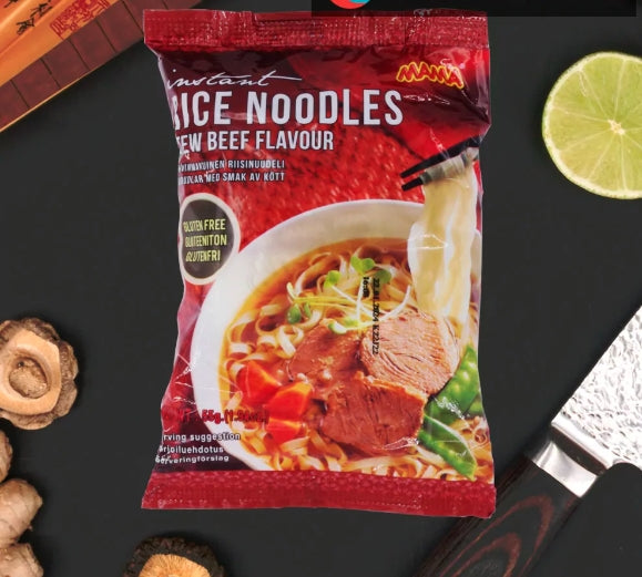 Braised beef flavor instant rice noodles 55g