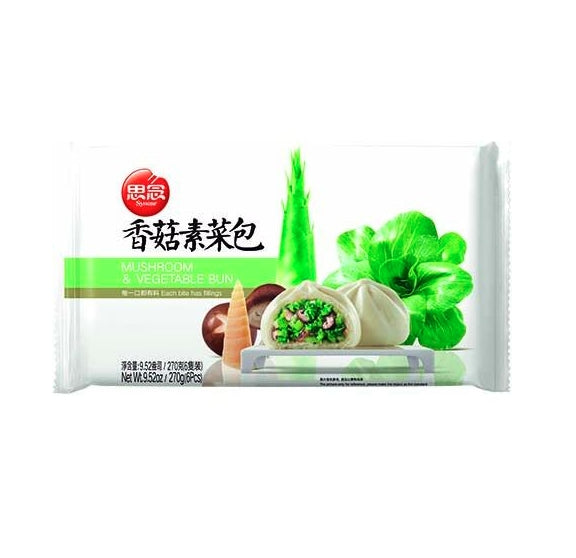 冰冻食品香菇素菜包子 270g