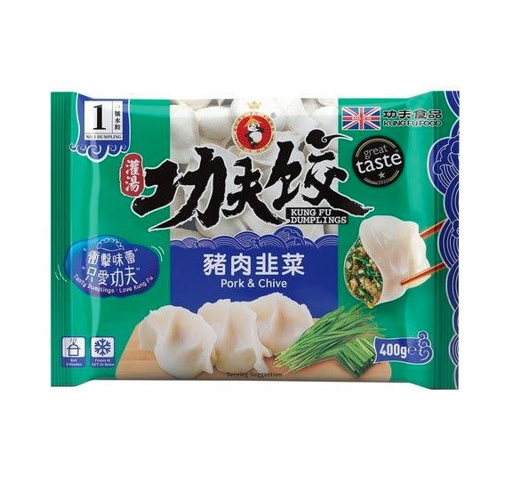 Frozen pork and chive dumplings 400g