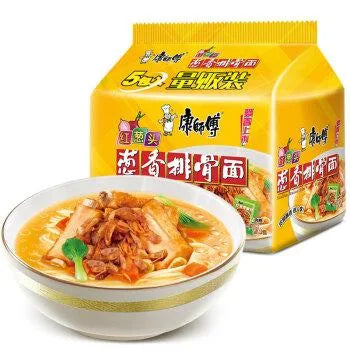 五连包葱香排骨面 5×104g