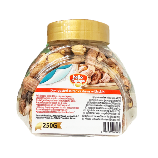 干烤带皮盐腰果 250g