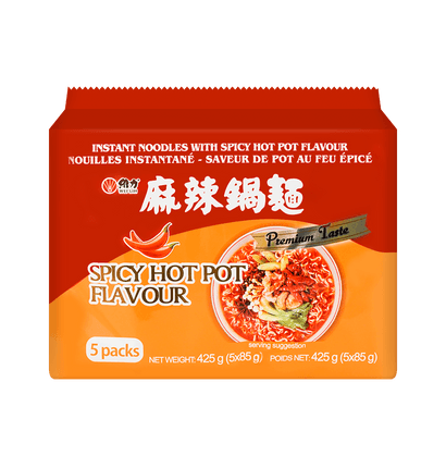 5 packs of Weili Spicy Pot Noodles 5*85g