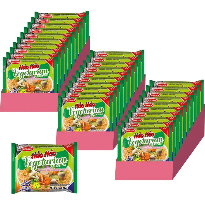 HaoHao Instant Nudeln Vegetarisch 30×75g