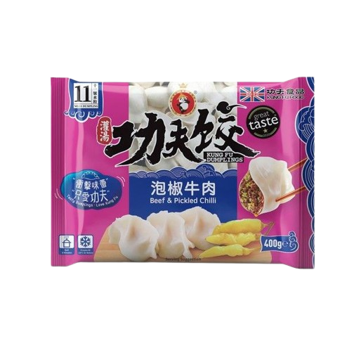 冰冻泡椒牛肉饺子400g