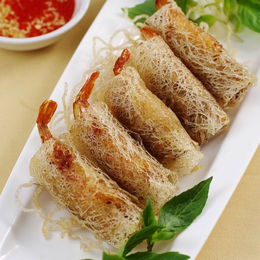 冰冻食品越南越式带尾虾网春卷 500g