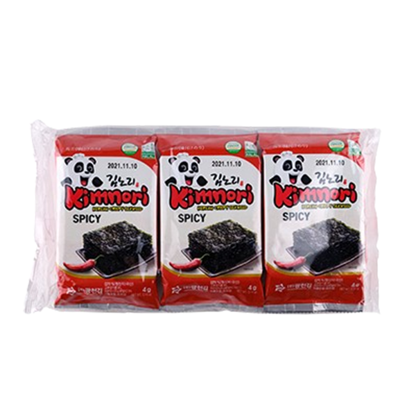 Korean spicy seaweed 3 packs 3x4g