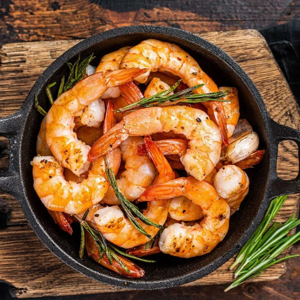 Frozen Food Bangladeshi Black Tiger Prawns with Head 21/30 1Kg