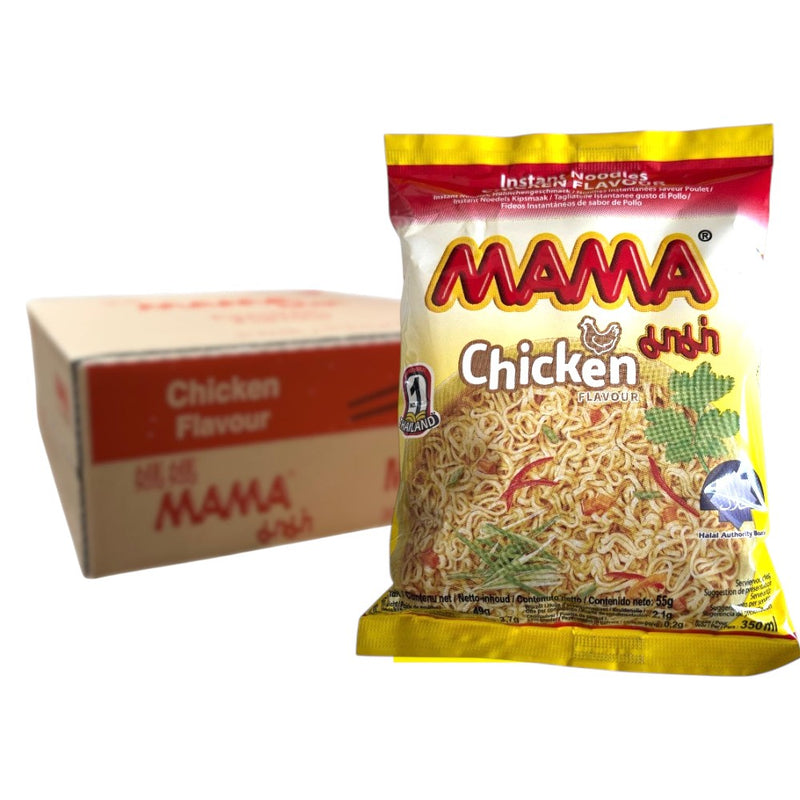 Case of MAMA Chicken Flavor Instant Noodles 30*55g