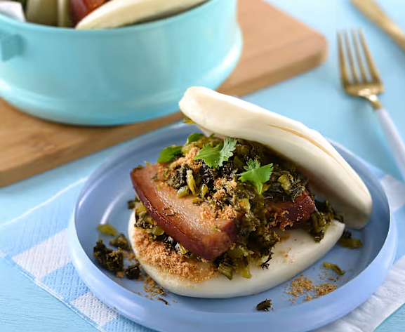 Frozen food lotus leaf wrapped meat bun gua bao 250g