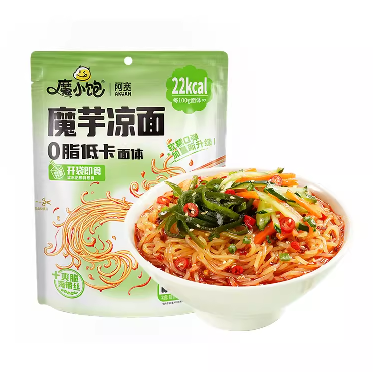 即食0脂低卡椒香糖醋味魔芋凉面 255g