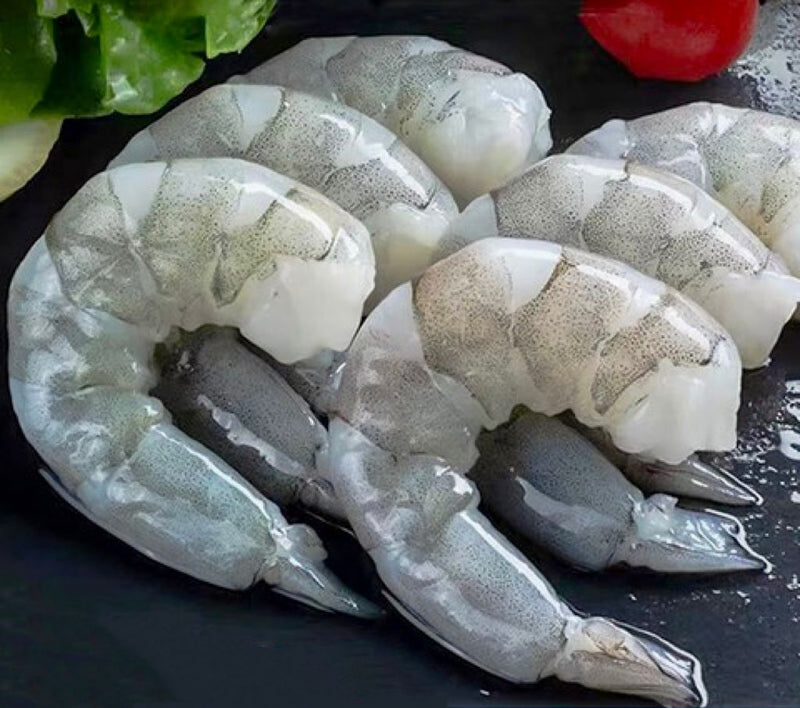 冰冻食品26/30无头壳黑虎大虾仁 700g