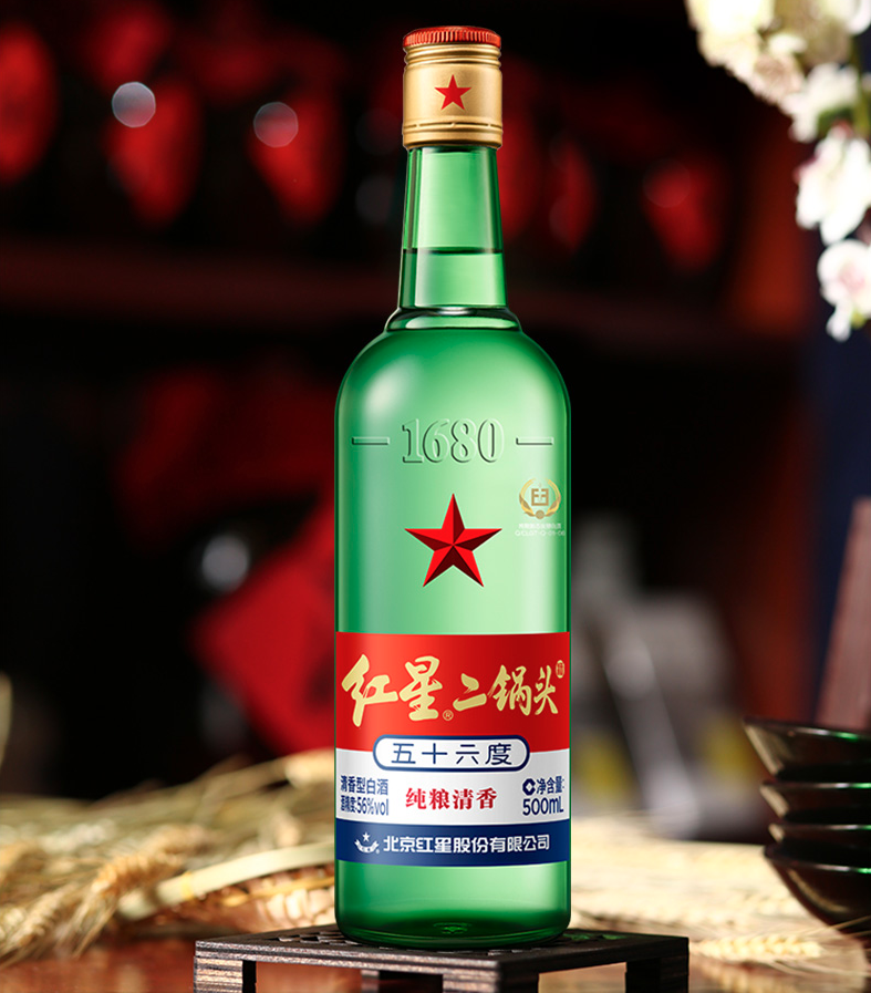 二锅头清香型白酒 56%Alc/500mL