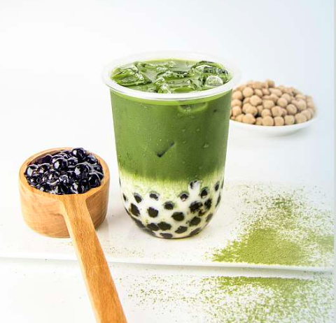 台湾抹茶味东乡珍珠奶茶（含0.25€Pfand） 350mL