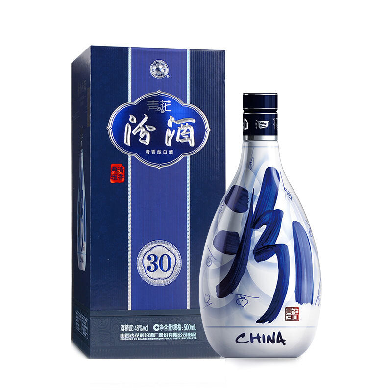 30年青花汾酒/清香型白酒48%Alc/500mL — 亚超在线Asienmarkt