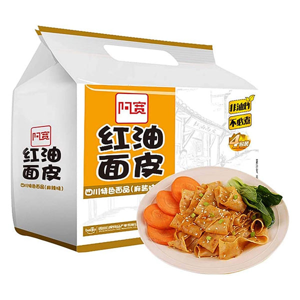 Inst. broad noodle w. sesame paste 4 x 105g