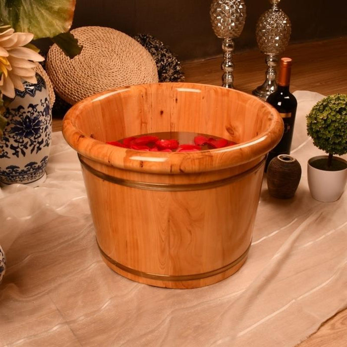 Cedar wood foot bath bucket 30X24cm