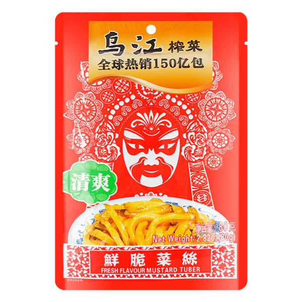 涪陵清爽鲜脆榨菜丝 80g