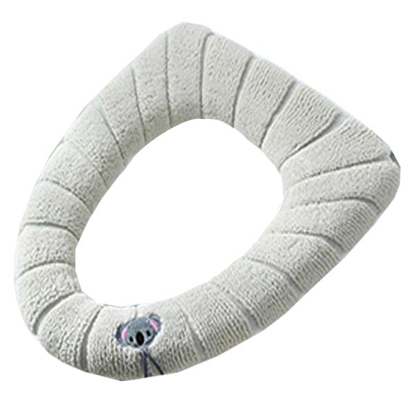3 colors available - knitted universal toilet seat cover